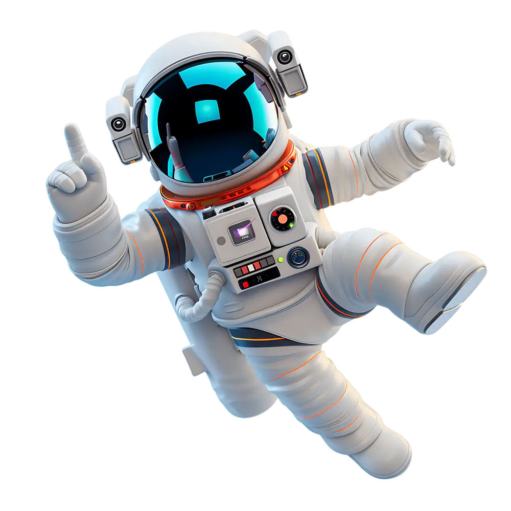 On Page SEO Astronaut Pointing Up