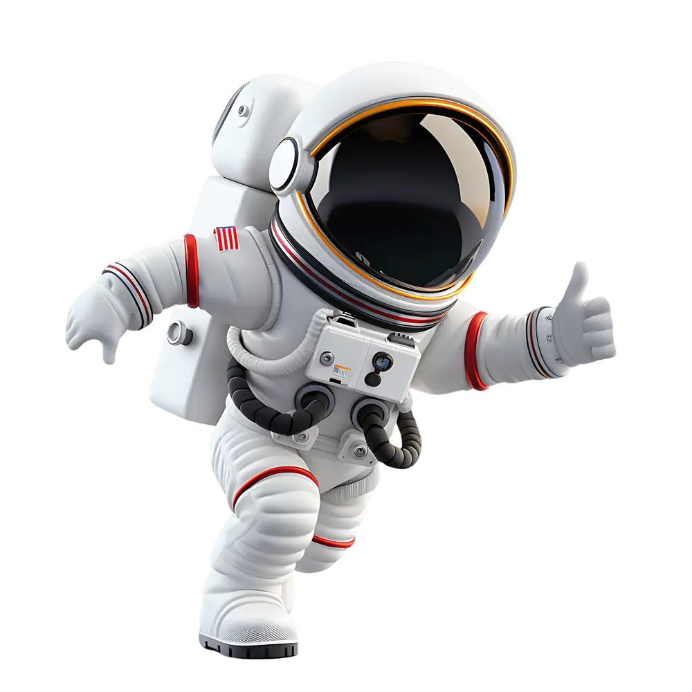 SEO Astronaut holding thumbs up